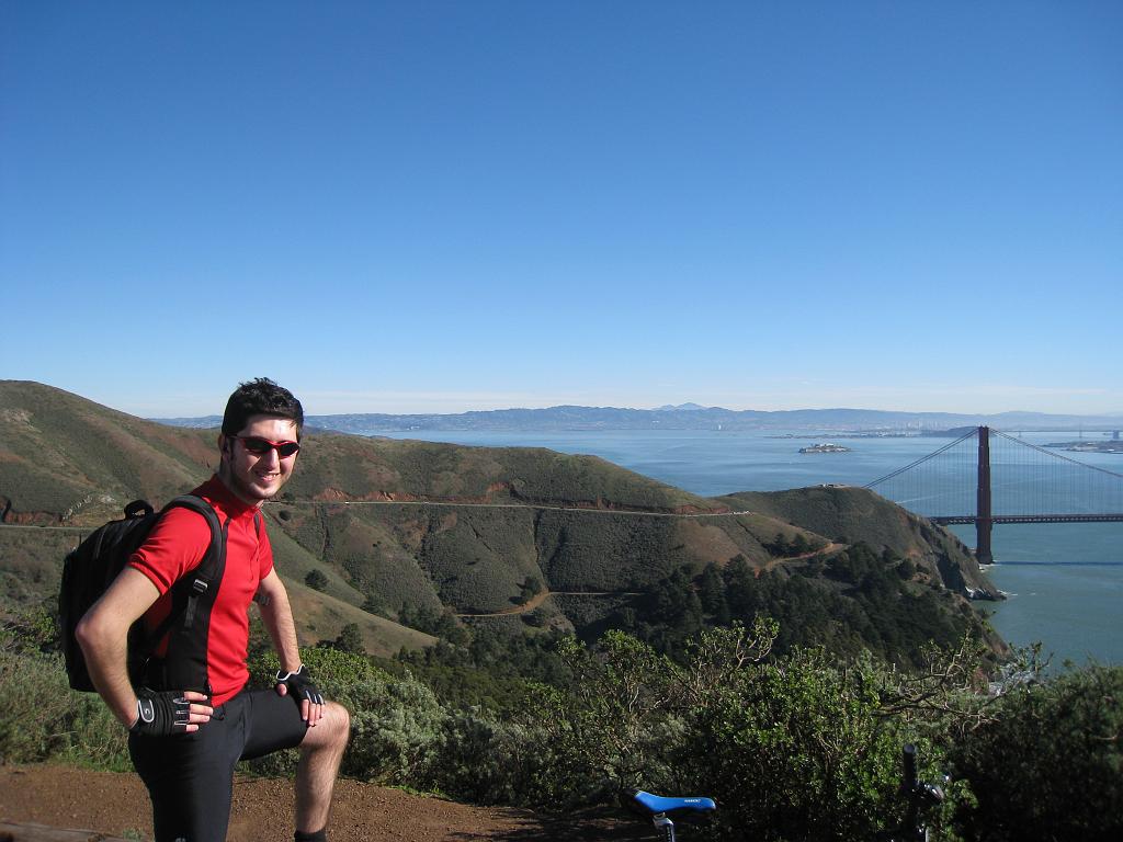 IMG_1920 Dincer against the view of Conzelman Rd